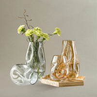 Vase Murrano en Verre Irrégulier